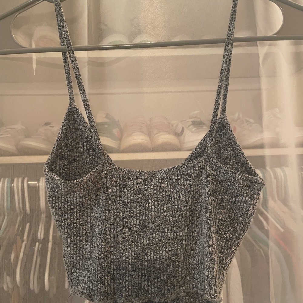 Cropped sweater tank top